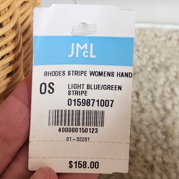 NWT Rhodes Wicker Leather Clutch Bag - Picture 3 of 6